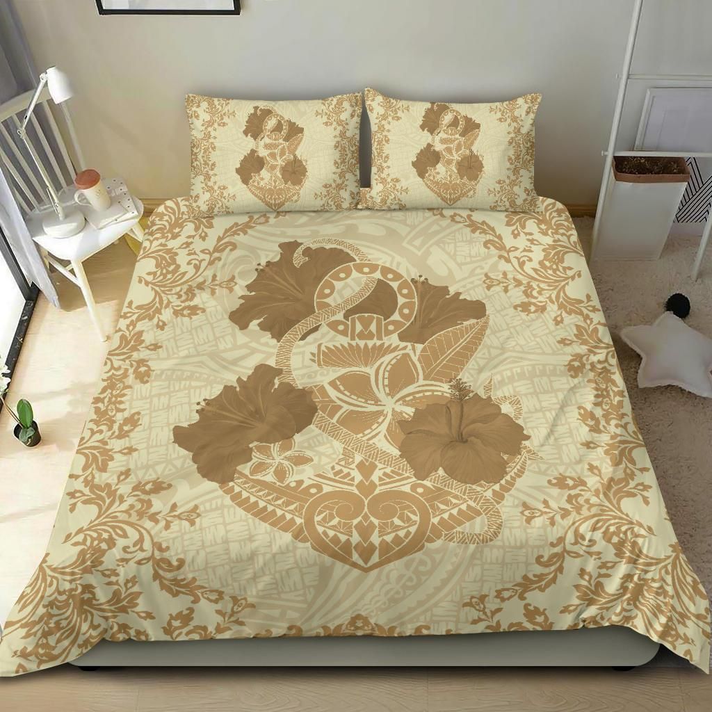 Hawaii Anchor Hibiscus Flower Vintage Beige Duvet Cover Bedding Set hawaii anchor hibiscus flower vintage beige duvet cover bedding set 3637