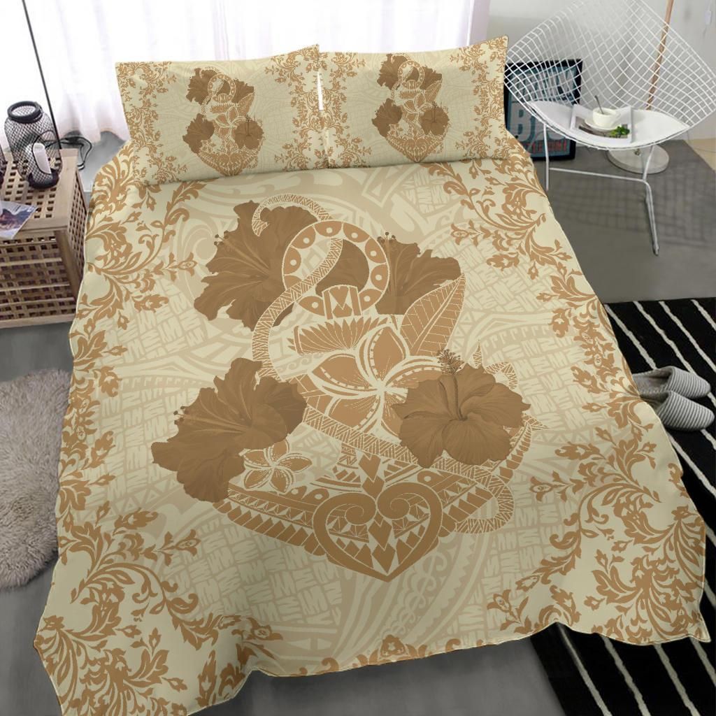 Hawaii Anchor Hibiscus Flower Vintage Beige Duvet Cover Bedding Set hawaii anchor hibiscus flower vintage beige duvet cover bedding set 7844