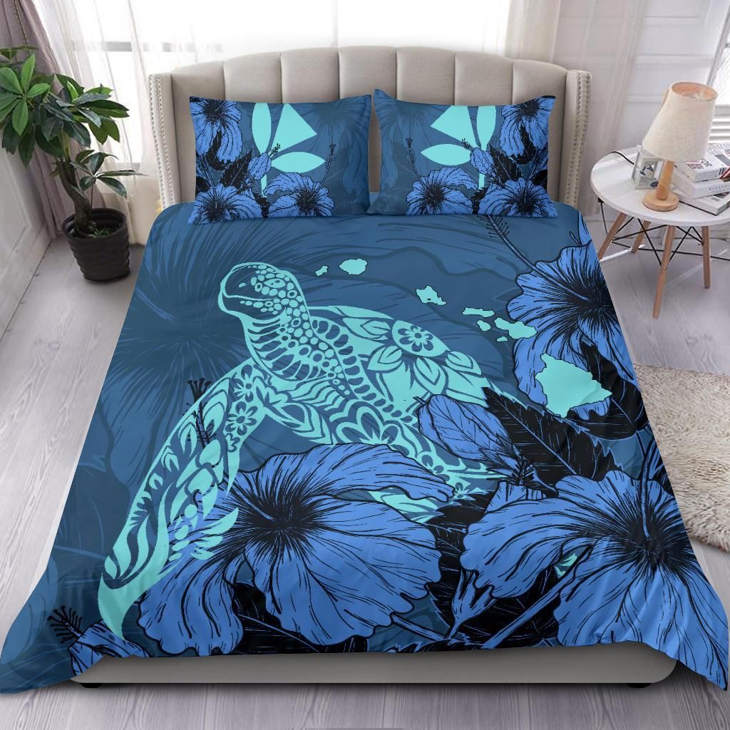 Hawaii Hibiscus Turtle Blue Duvet Cover Bedding Set hawaii hibiscus turtle blue duvet cover bedding set 5958