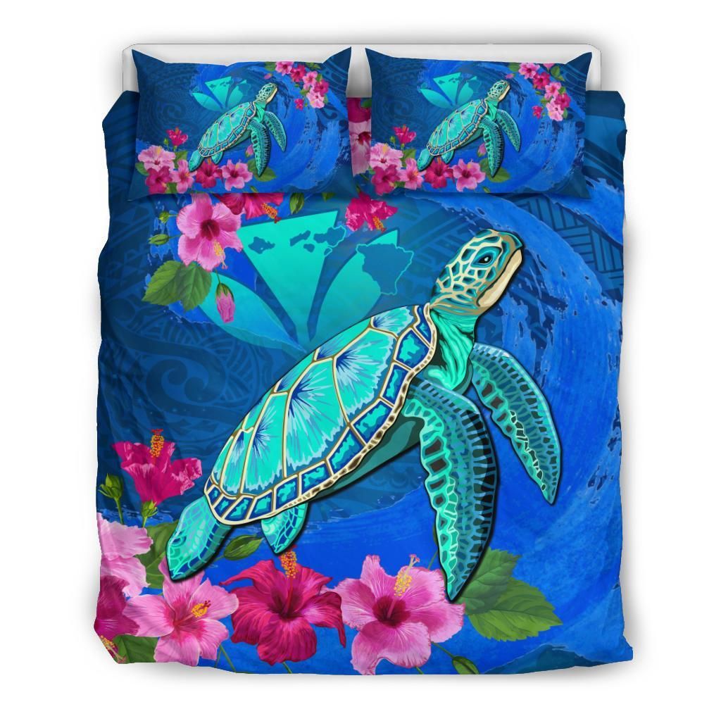 Hawaii Honu Aumakua Sea Hibiscus Nin Style Duvet Cover Bedding Set hawaii honu aumakua sea hibiscus nin style duvet cover bedding set 3790