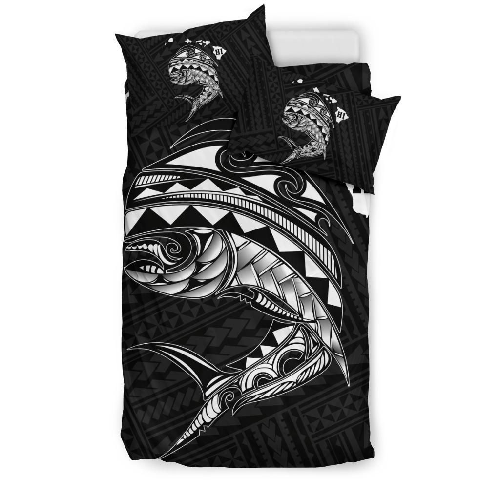 hawaii polynesian mahi mahi common dolphinfish duvet cover bedding set 2593
