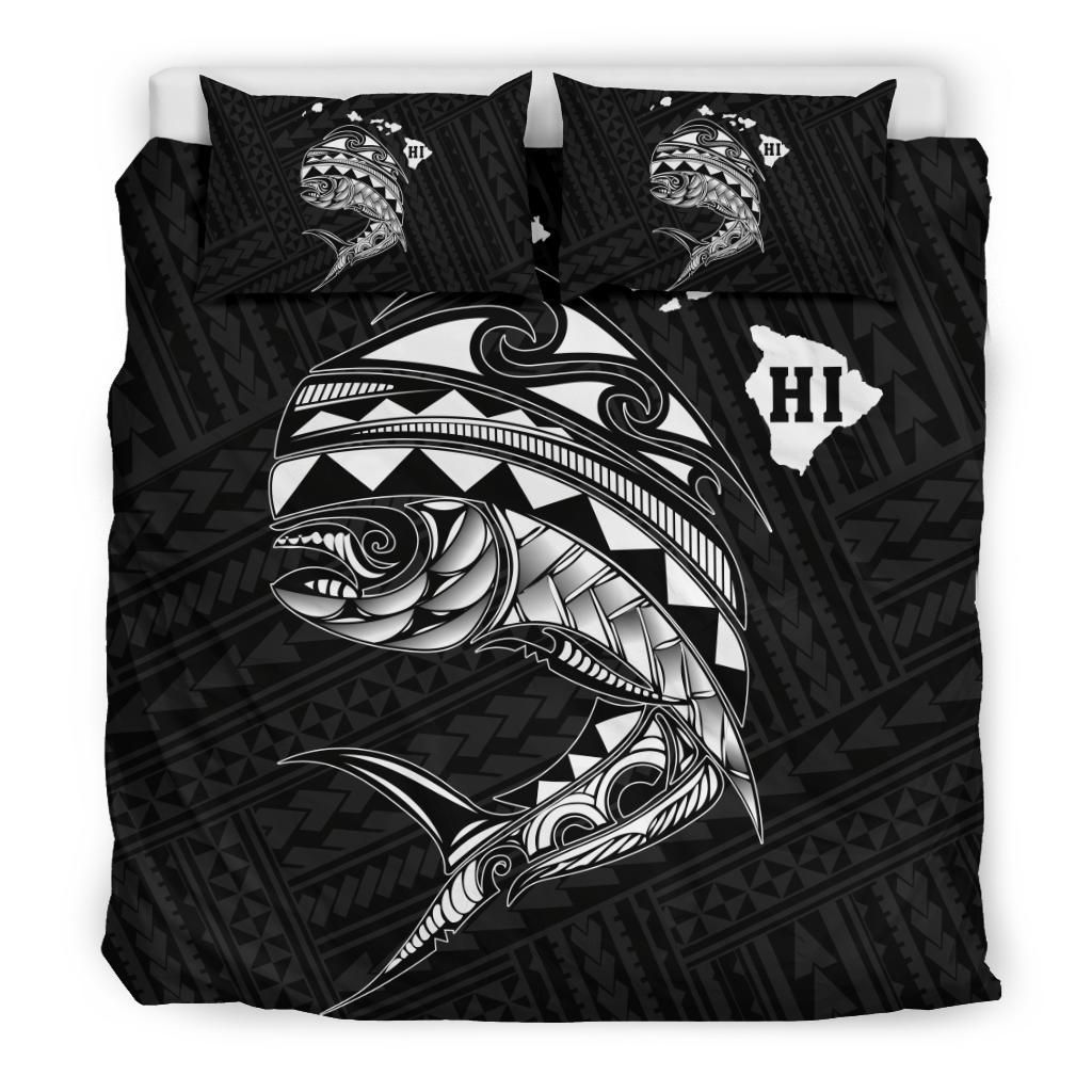 hawaii polynesian mahi mahi common dolphinfish duvet cover bedding set 5744