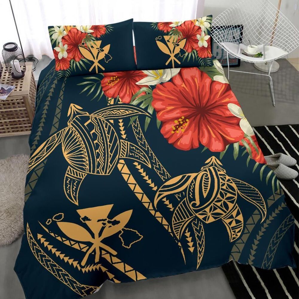 Hawaii Polynesian Turtle Hibiscus Nolan Style Duvet Cover Bedding Set hawaii polynesian turtle hibiscus nolan style duvet cover bedding set 4436