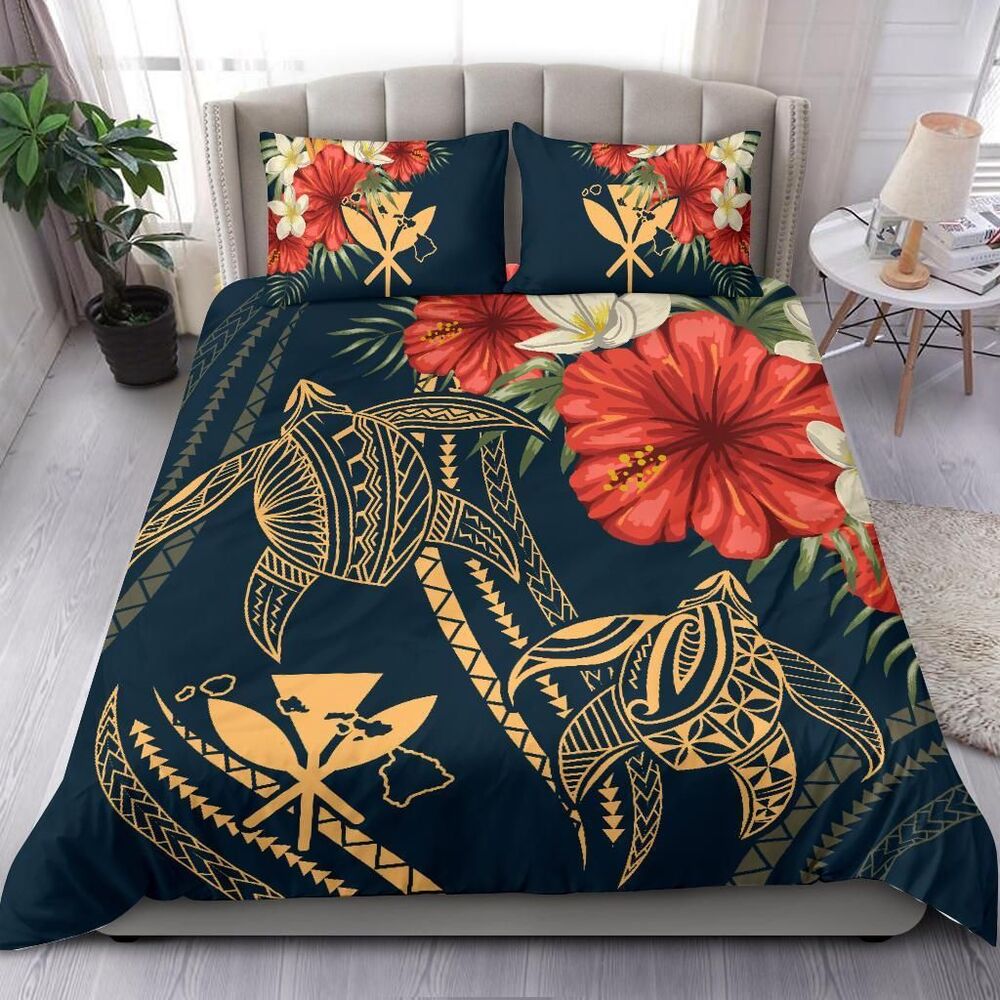 Hawaii Polynesian Turtle Hibiscus Nolan Style Duvet Cover Bedding Set hawaii polynesian turtle hibiscus nolan style duvet cover bedding set 7032