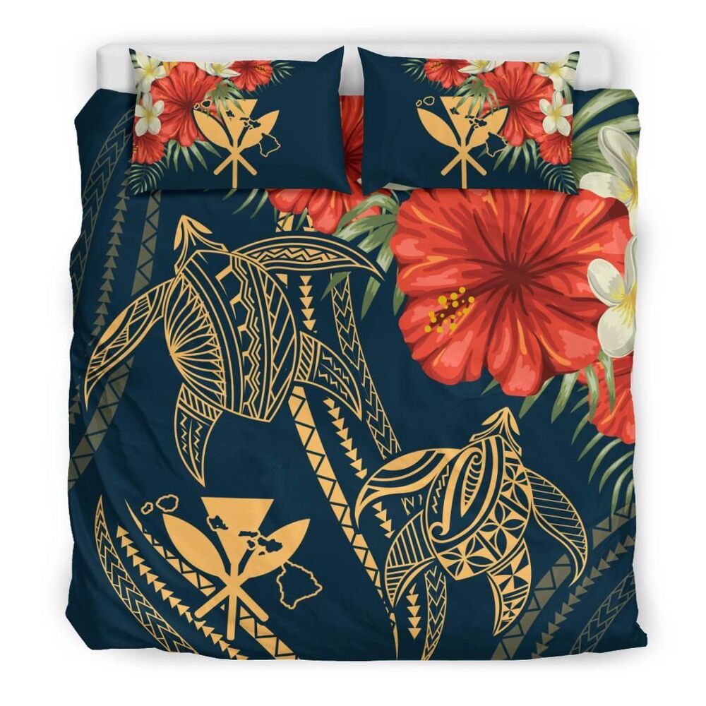Hawaii Polynesian Turtle Hibiscus Nolan Style Duvet Cover Bedding Set hawaii polynesian turtle hibiscus nolan style duvet cover bedding set 7436