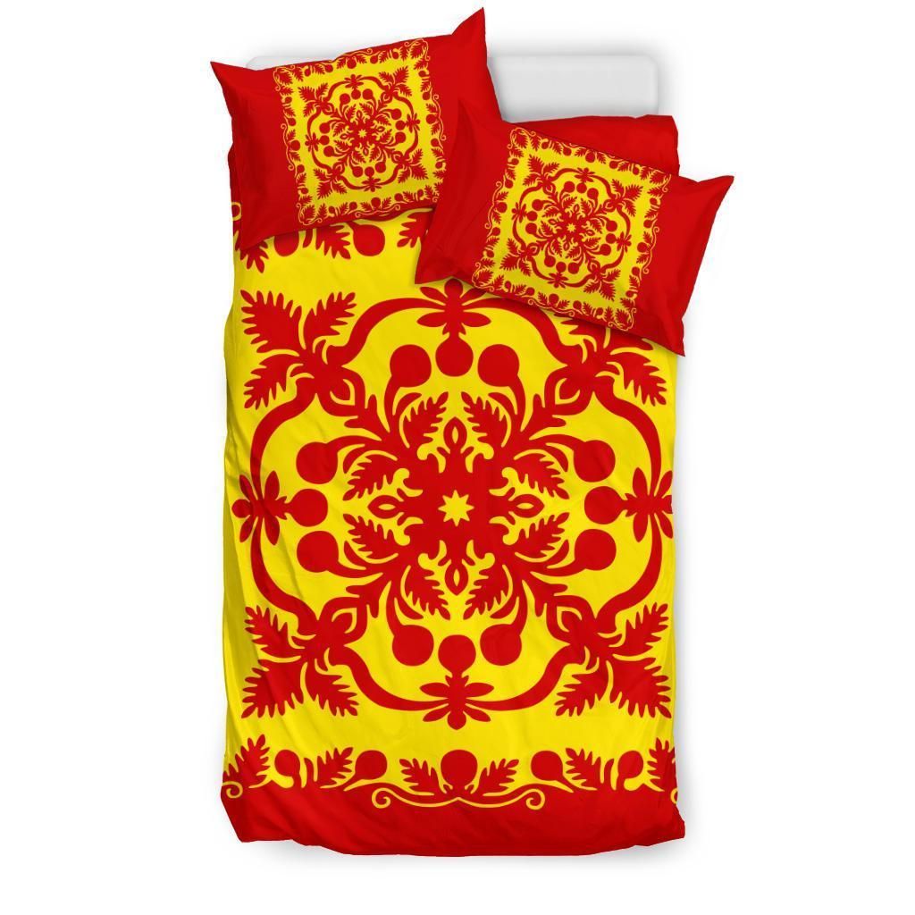 hawaii royal pattern royal color duvet cover bedding set 4745