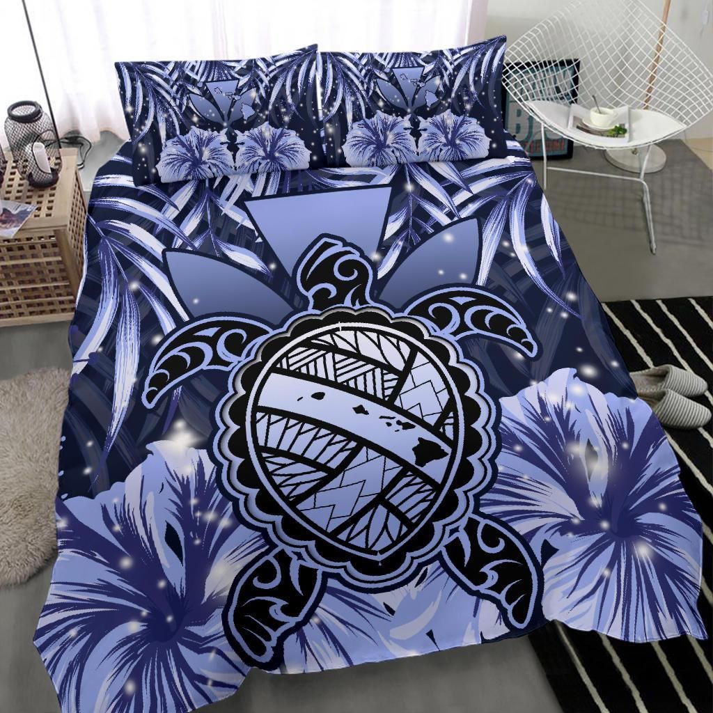Hawaii Turtle Hibiscus Blue Hac Style Duvet Cover Bedding Set hawaii turtle hibiscus blue hac style duvet cover bedding set 7226