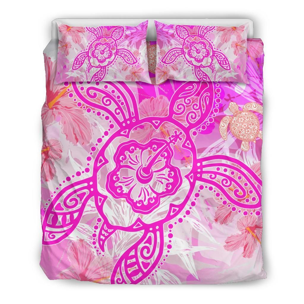 Hawaii Turtle Hibiscus Dreamy Style Duvet Cover Bedding Set hawaii turtle hibiscus dreamy style duvet cover bedding set 2937