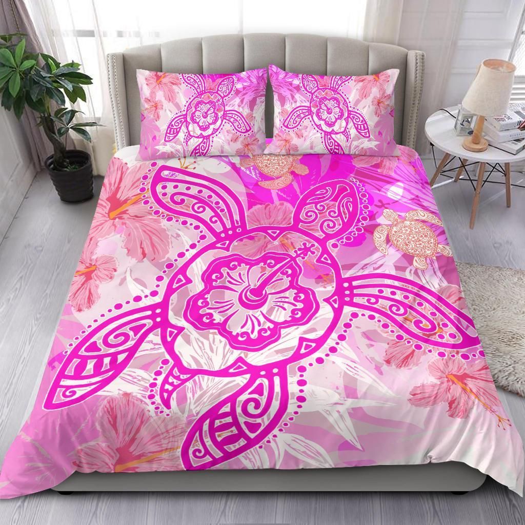 Hawaii Turtle Hibiscus Dreamy Style Duvet Cover Bedding Set hawaii turtle hibiscus dreamy style duvet cover bedding set 3781