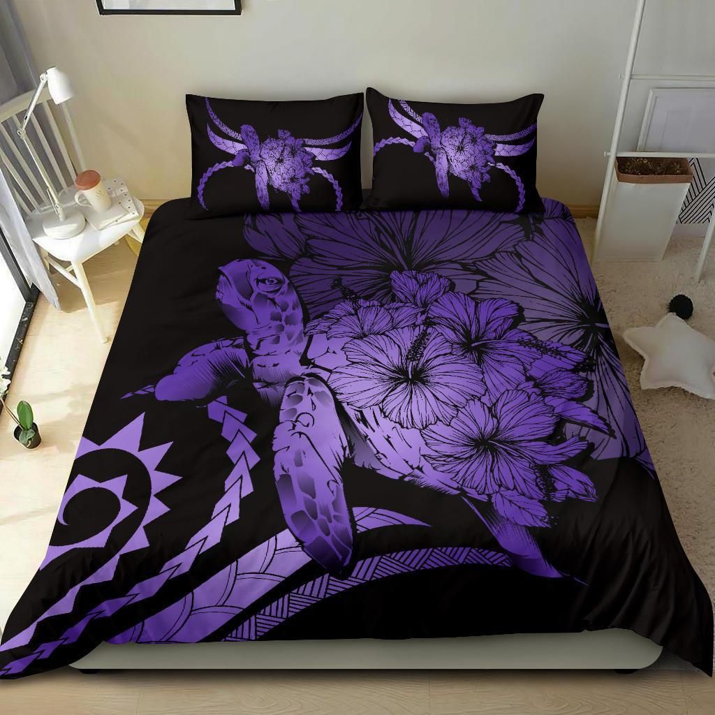 Hawaii Turtle Hibiscus Polynesian Vintage Purple Duvet Cover Bedding Set hawaii turtle hibiscus polynesian vintage purple duvet cover bedding set 8985