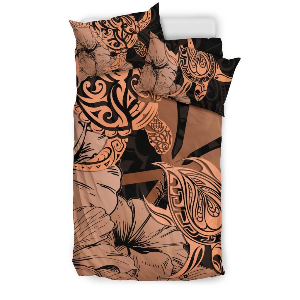 Hawaii Turtle Polynesian Hibiscus Art Duvet Cover Bedding Set hawaii turtle polynesian hibiscus art duvet cover bedding set 1646