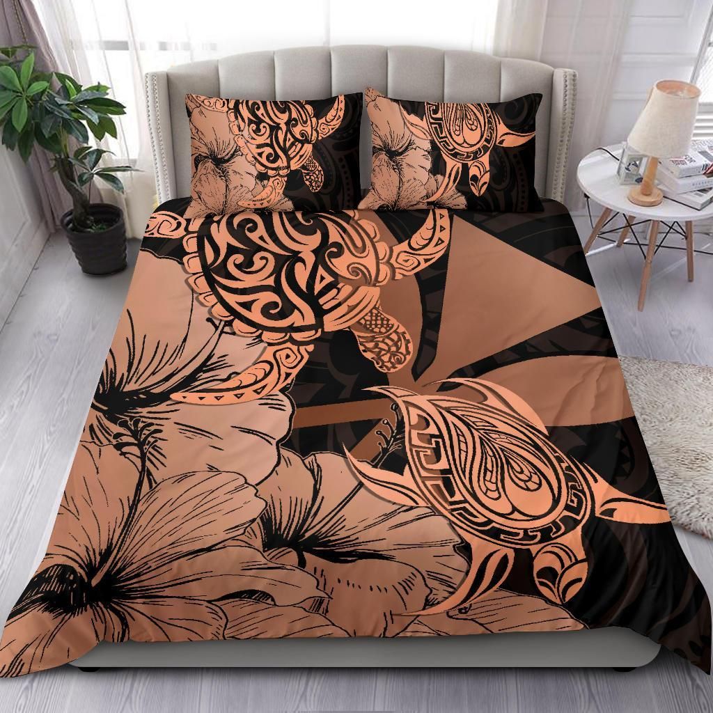 Hawaii Turtle Polynesian Hibiscus Art Duvet Cover Bedding Set hawaii turtle polynesian hibiscus art duvet cover bedding set 3067