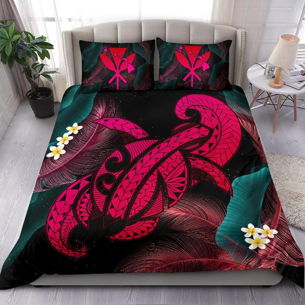 Hawaii Turtle Polynesian Tropical Ghia Style Pink Duvet Cover Bedding Set hawaii turtle polynesian tropical ghia style pink duvet cover bedding set 3935