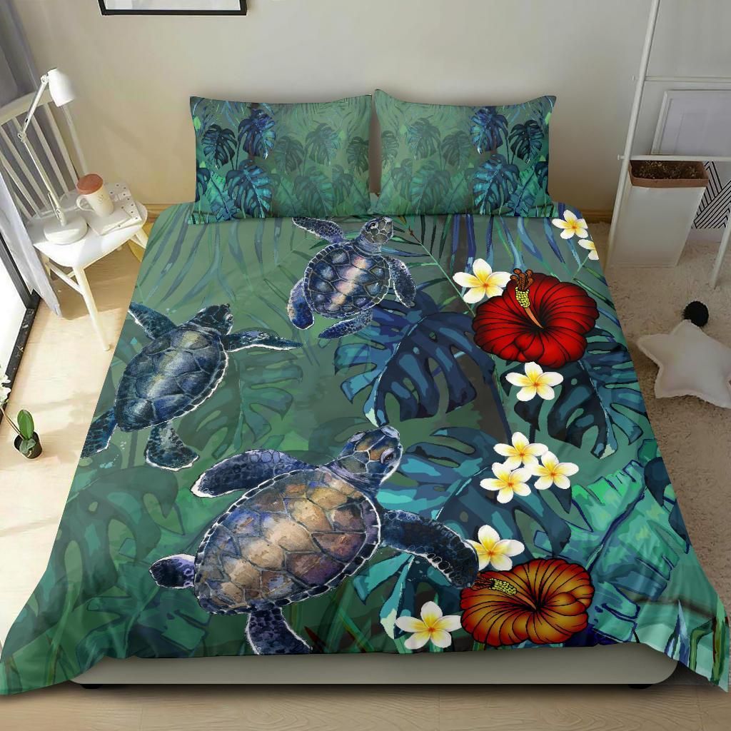 hawaii turtle tropical art hela style duvet cover bedding set 2537
