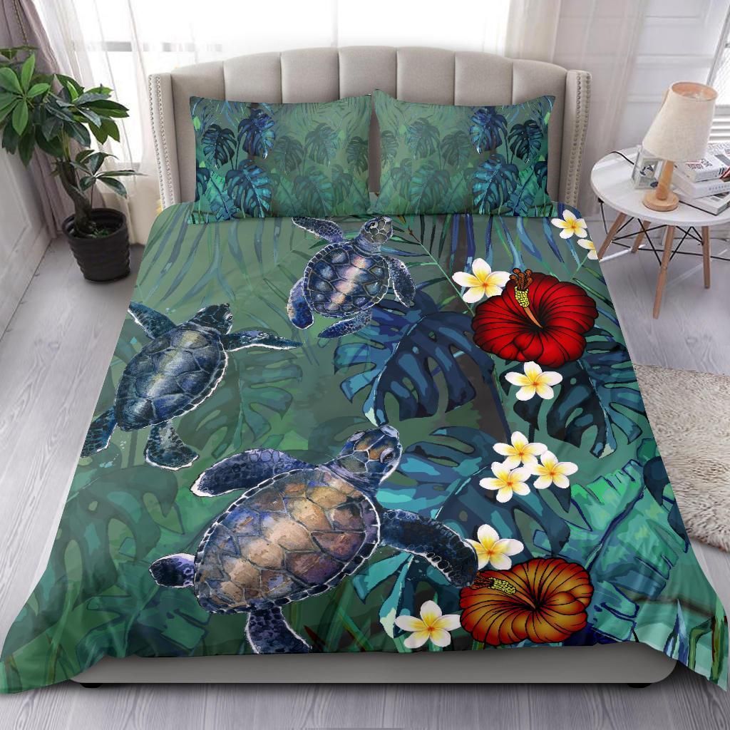 hawaii turtle tropical art hela style duvet cover bedding set 3658