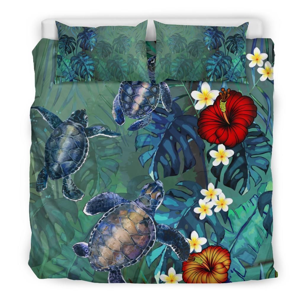 hawaii turtle tropical art hela style duvet cover bedding set 6026