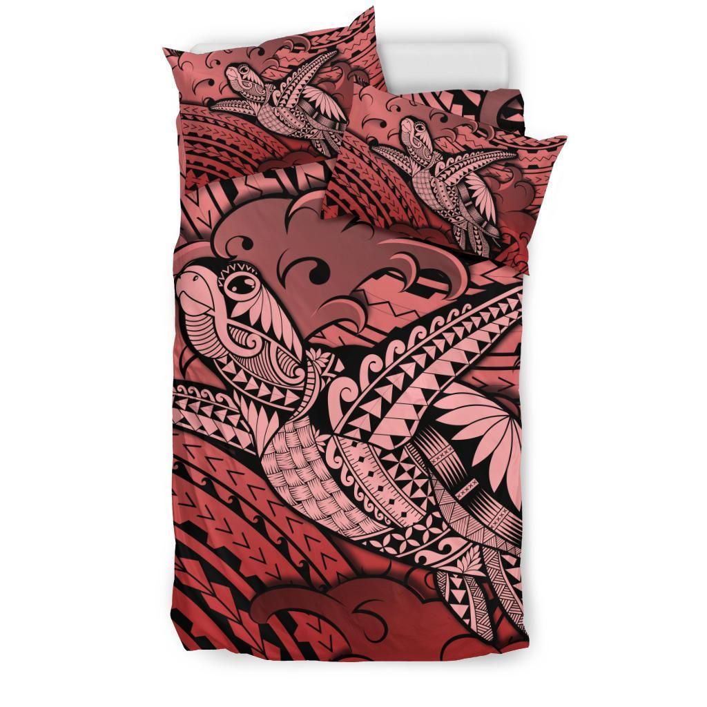 hawaii turtle wave bedding set news style red duvet cover bedding set 3809
