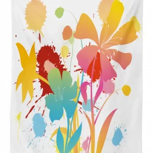 hawaiian beach party 3d printed tablecloth table decor 2974