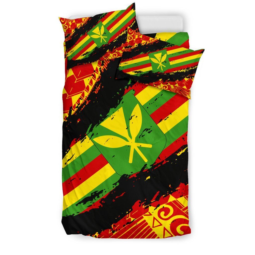 Hawaiian Kanaka Maoli Flag Polynesian Nora Style Duvet Cover Bedding Set hawaiian kanaka maoli flag polynesian nora style duvet cover bedding set 1074