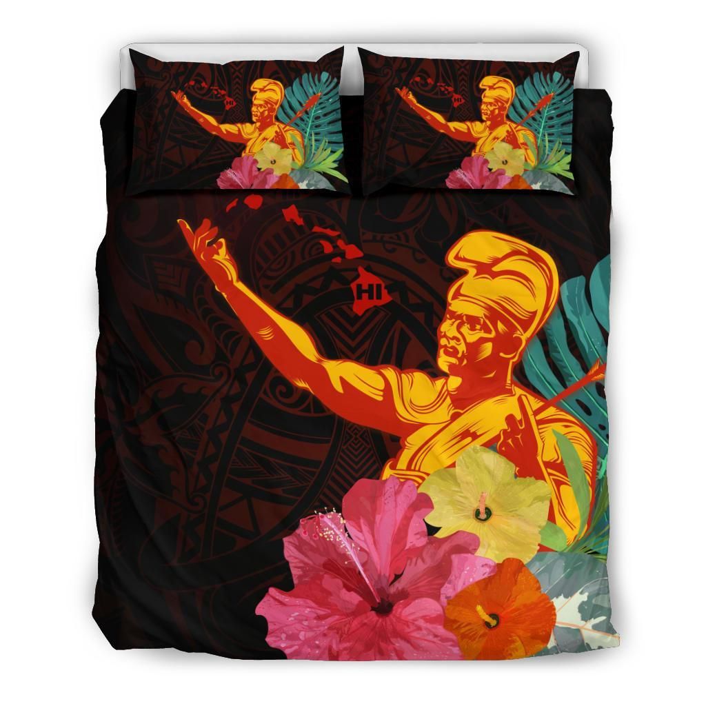 Hawaiian King Kamehameha Hibiscus Duvet Cover Bedding Set hawaiian king kamehameha hibiscus duvet cover bedding set 6159
