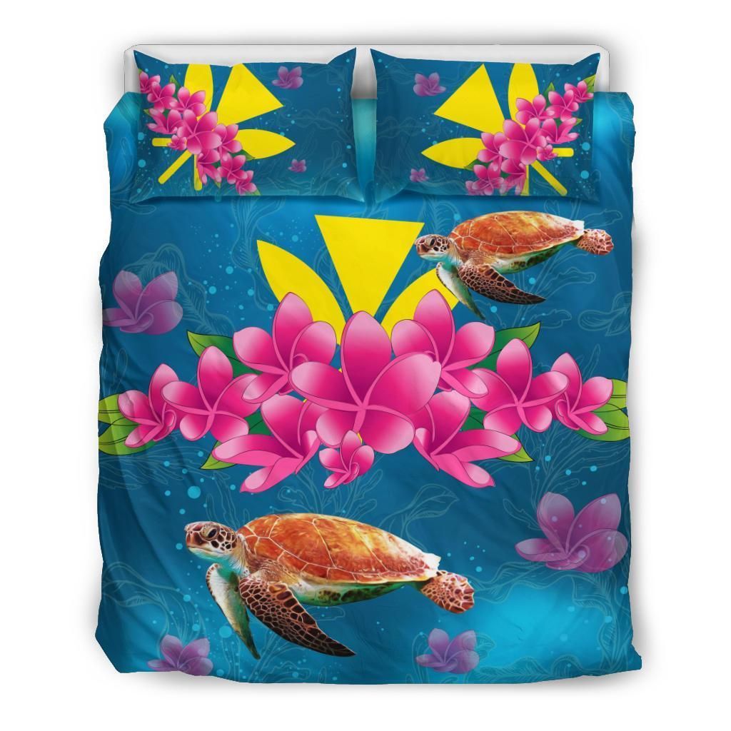 Hawaiian Plumeria Kanaka Turtle Sea Polynesian Duvet Cover Bedding Set hawaiian plumeria kanaka turtle sea polynesian duvet cover bedding set 3261