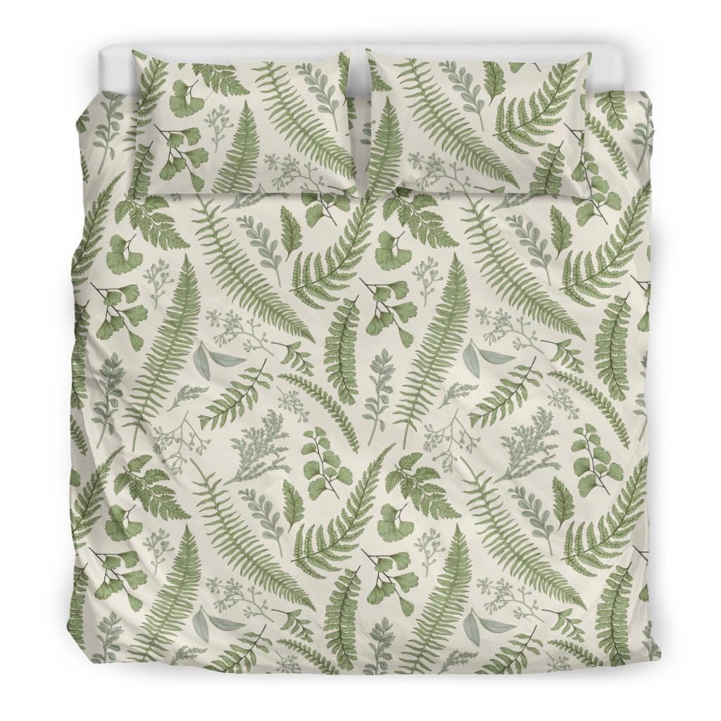 hawaiian tropical leaves green pattern polynesian duvet cover bedding set 8206