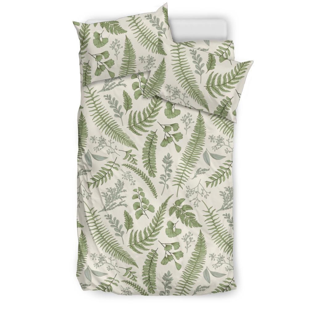 hawaiian tropical leaves green pattern polynesian duvet cover bedding set 8982