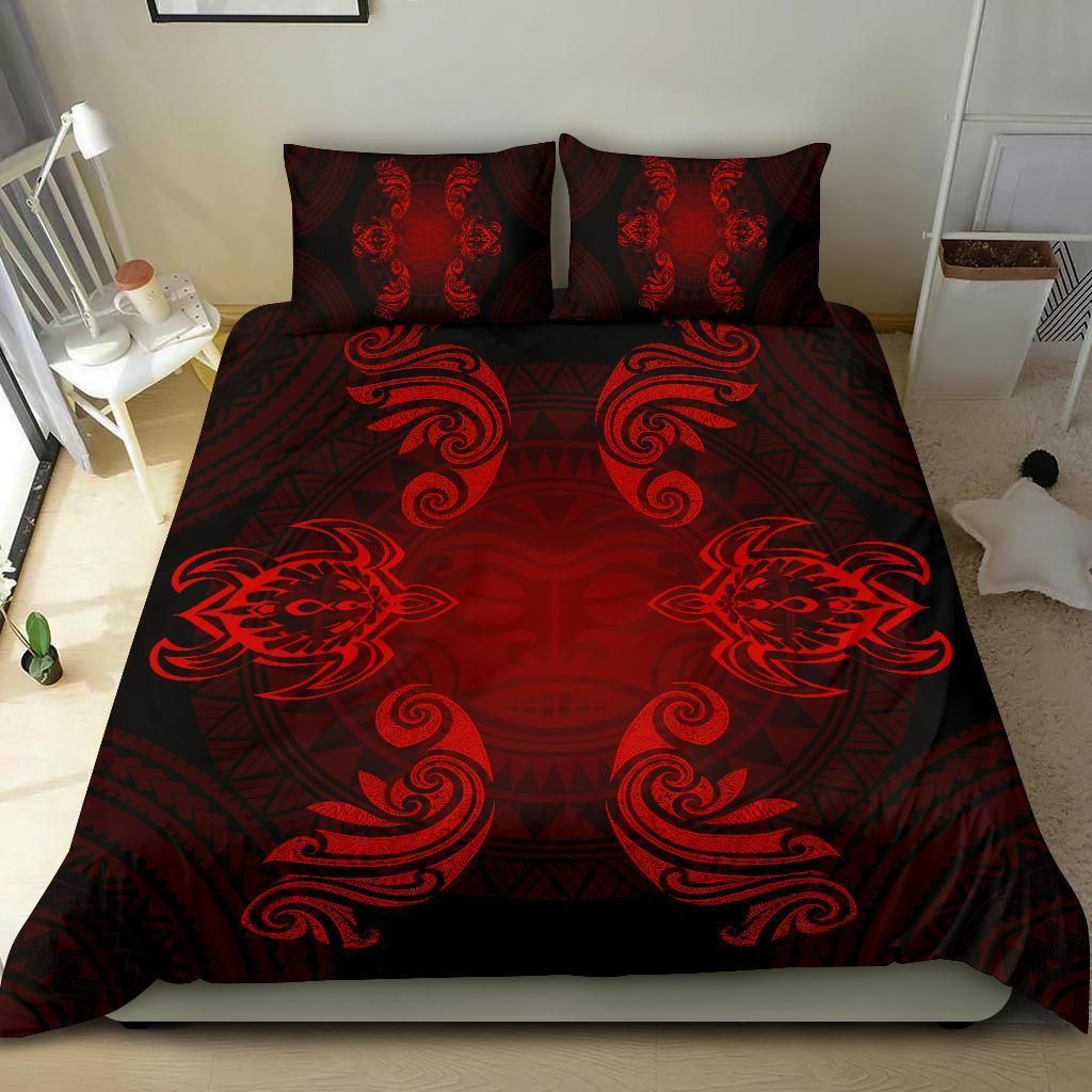 Hawaiian Turtles Tribal Mask Polynesian Duvet Cover Bedding Set hawaiian turtles tribal mask polynesian duvet cover bedding set 1952