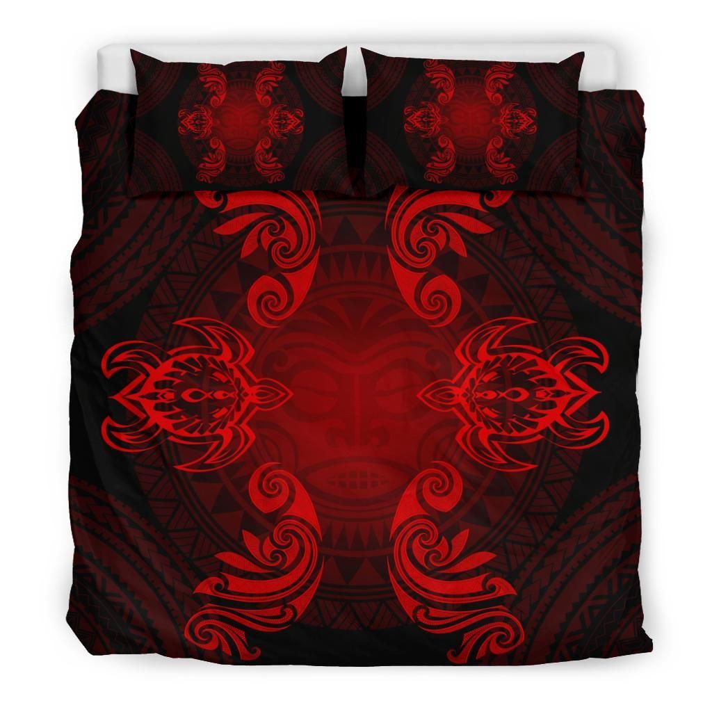 Hawaiian Turtles Tribal Mask Polynesian Duvet Cover Bedding Set hawaiian turtles tribal mask polynesian duvet cover bedding set 5984