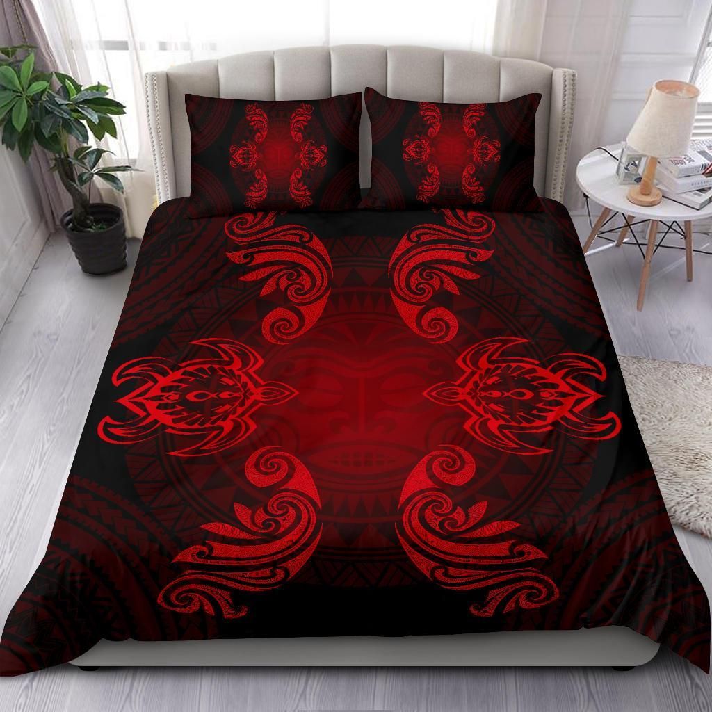 Hawaiian Turtles Tribal Mask Polynesian Duvet Cover Bedding Set hawaiian turtles tribal mask polynesian duvet cover bedding set 8771