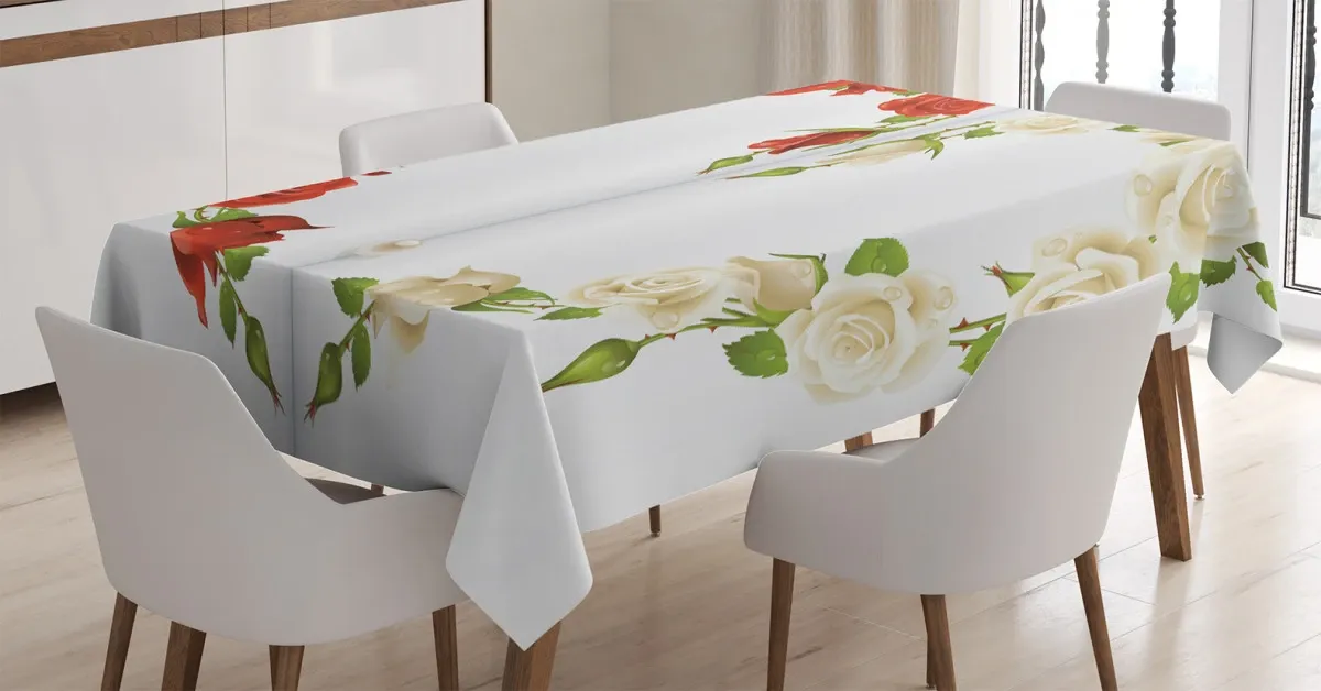 Heart Bouquet Romantic 3D Printed Tablecloth Table Decor heart bouquet romantic 3d printed tablecloth table decor 2874