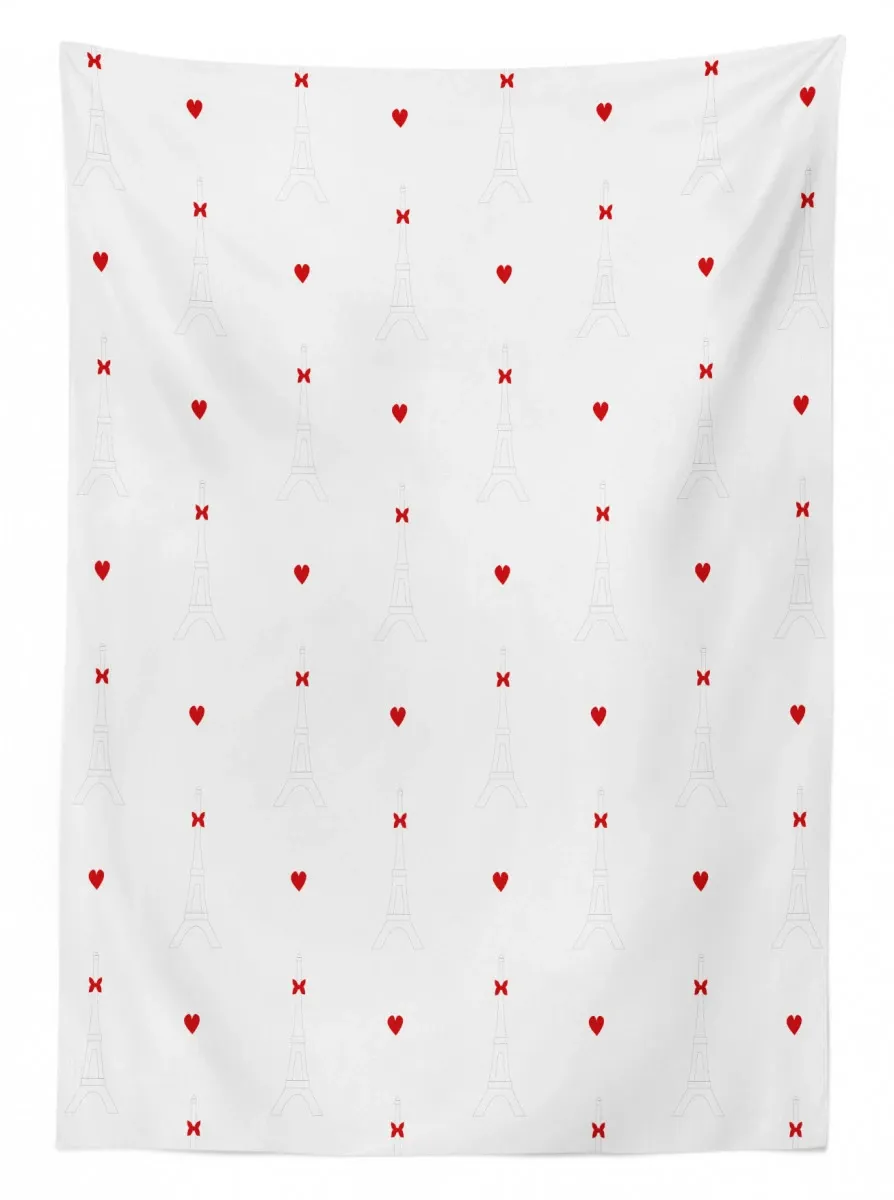 hearts bowties 3d printed tablecloth table decor 5555