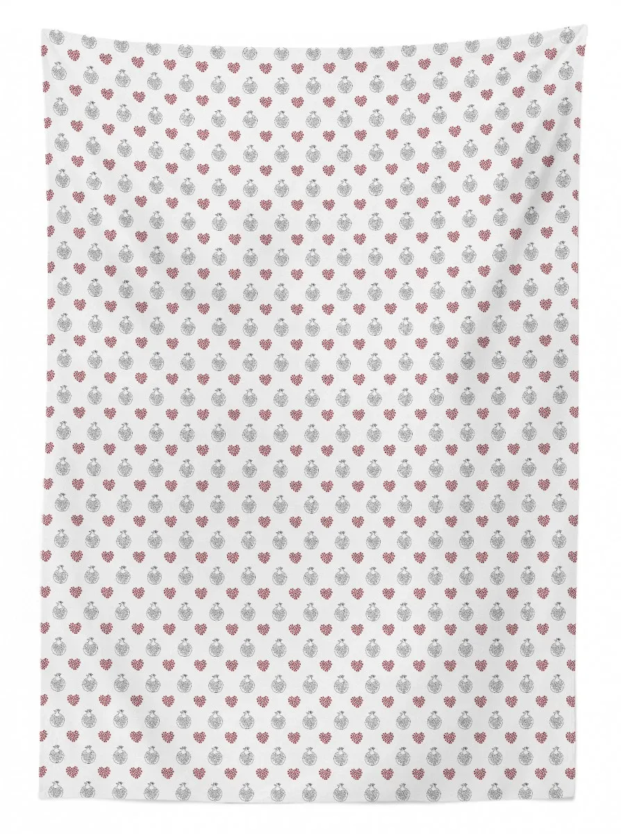 Hearts Built-in Pomegranate 3D Printed Tablecloth Table Decor hearts built in pomegranate 3d printed tablecloth table decor 3912