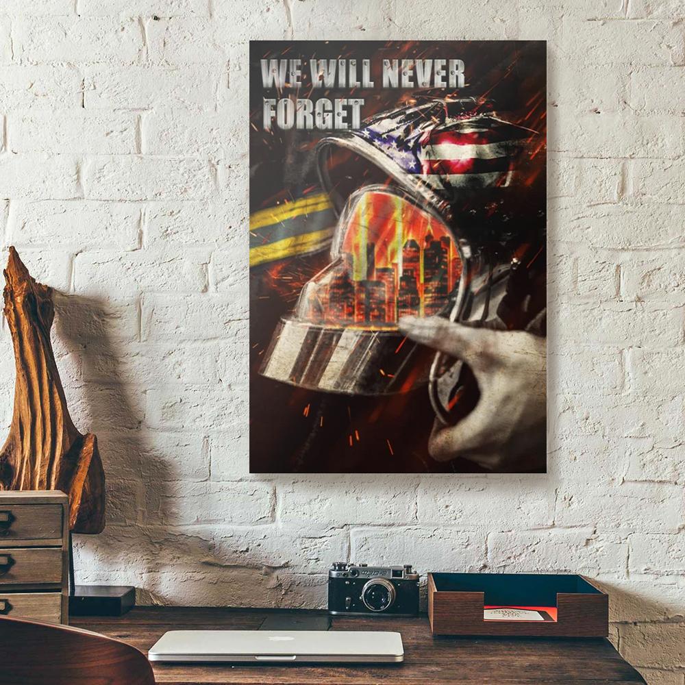 helmet firefighter canvas prints wall art decor 8623