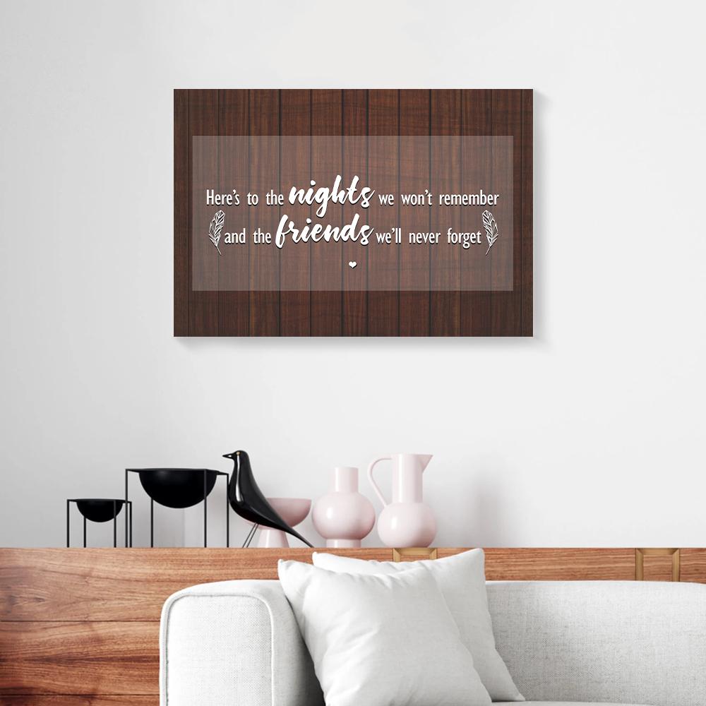 here to the nights we wont remember canvas prints wall art decor 6928