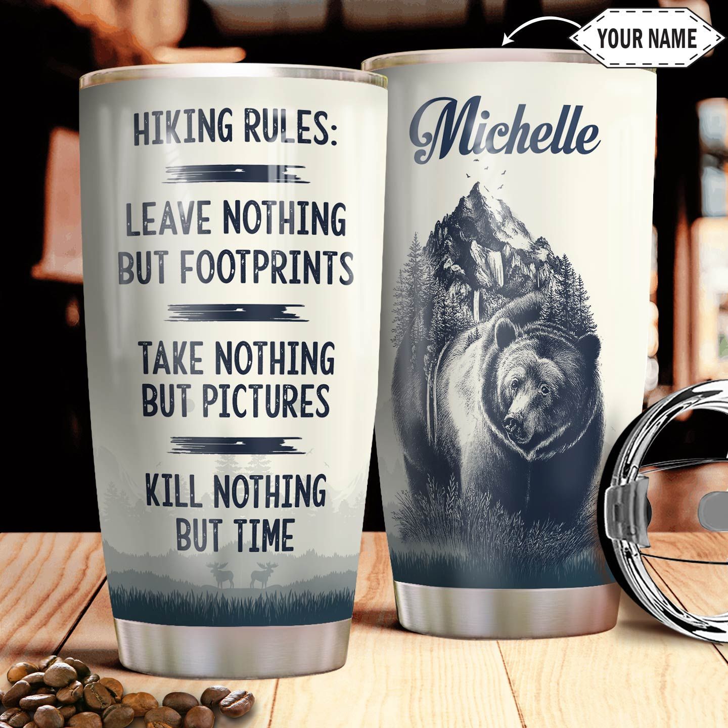 Hiking Personalized Stainless Steel Tumbler hiking personalized stainless steel tumbler 4599