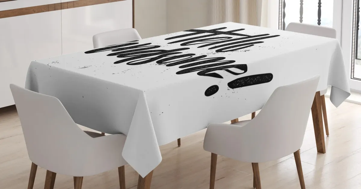 hipster valentines slogan 3d printed tablecloth table decor 1974