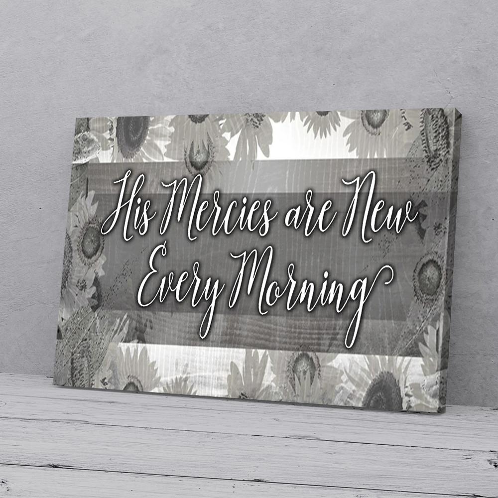 his mercies are new every morning canvas prints wall art decor 6333