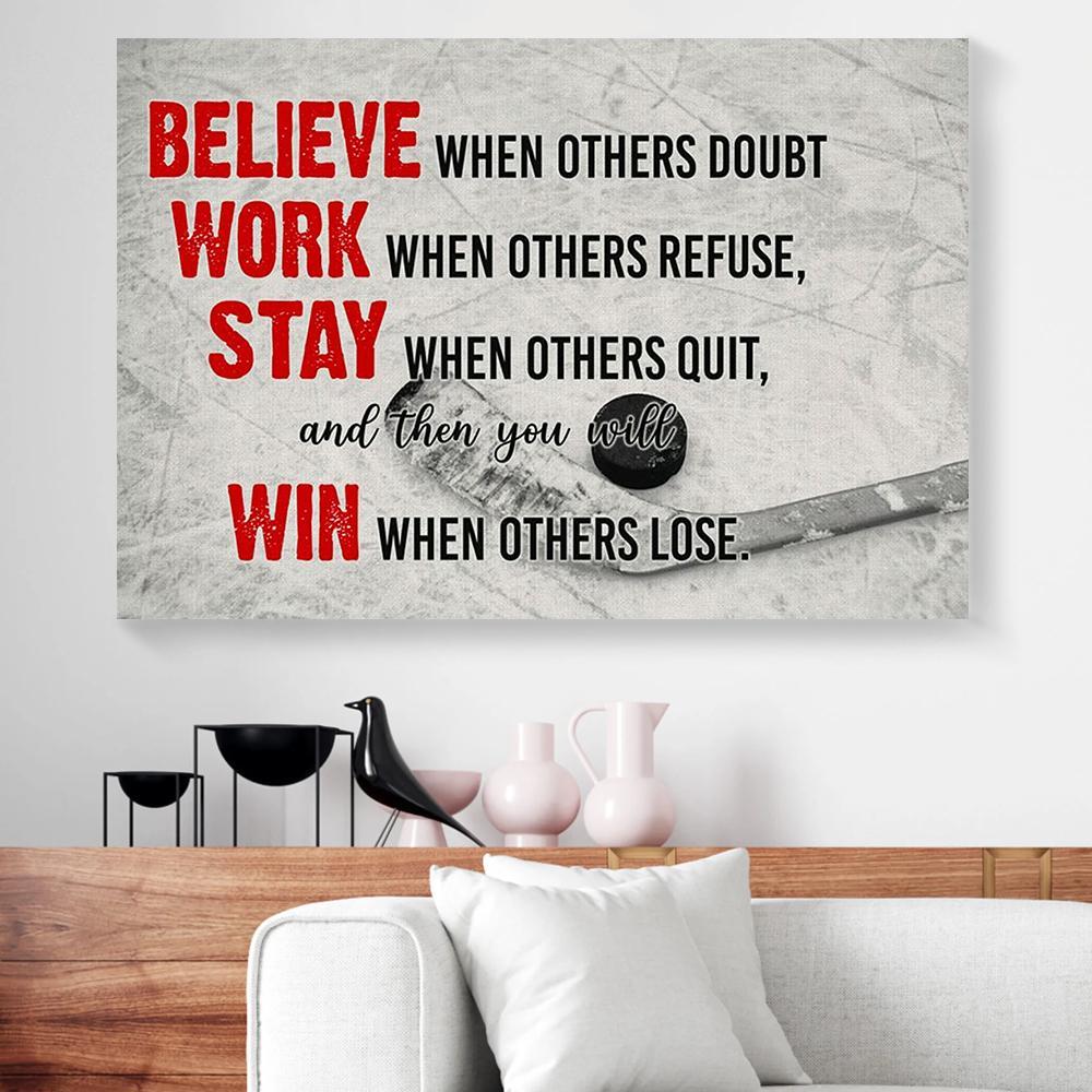 hockey canvas prints wall art decor 6405