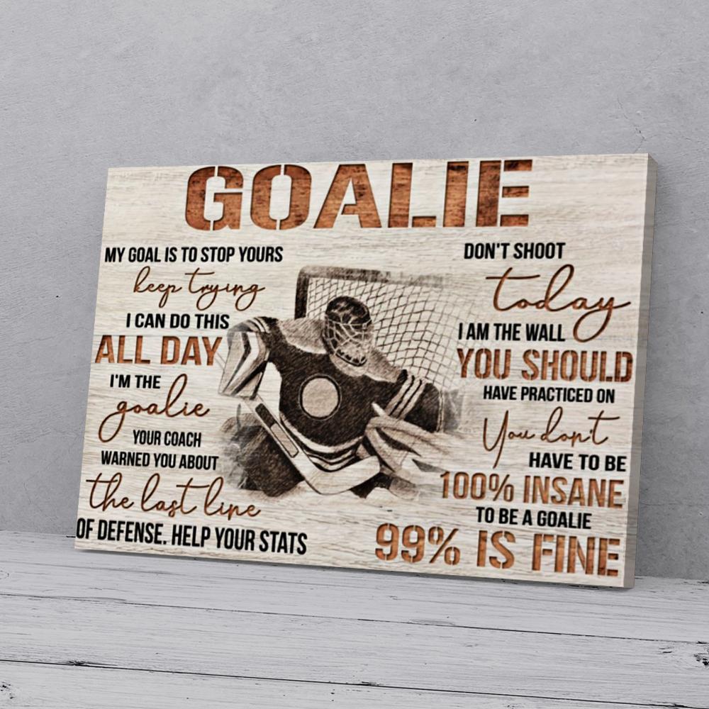 hockey goalie canvas prints wall art decor 5542