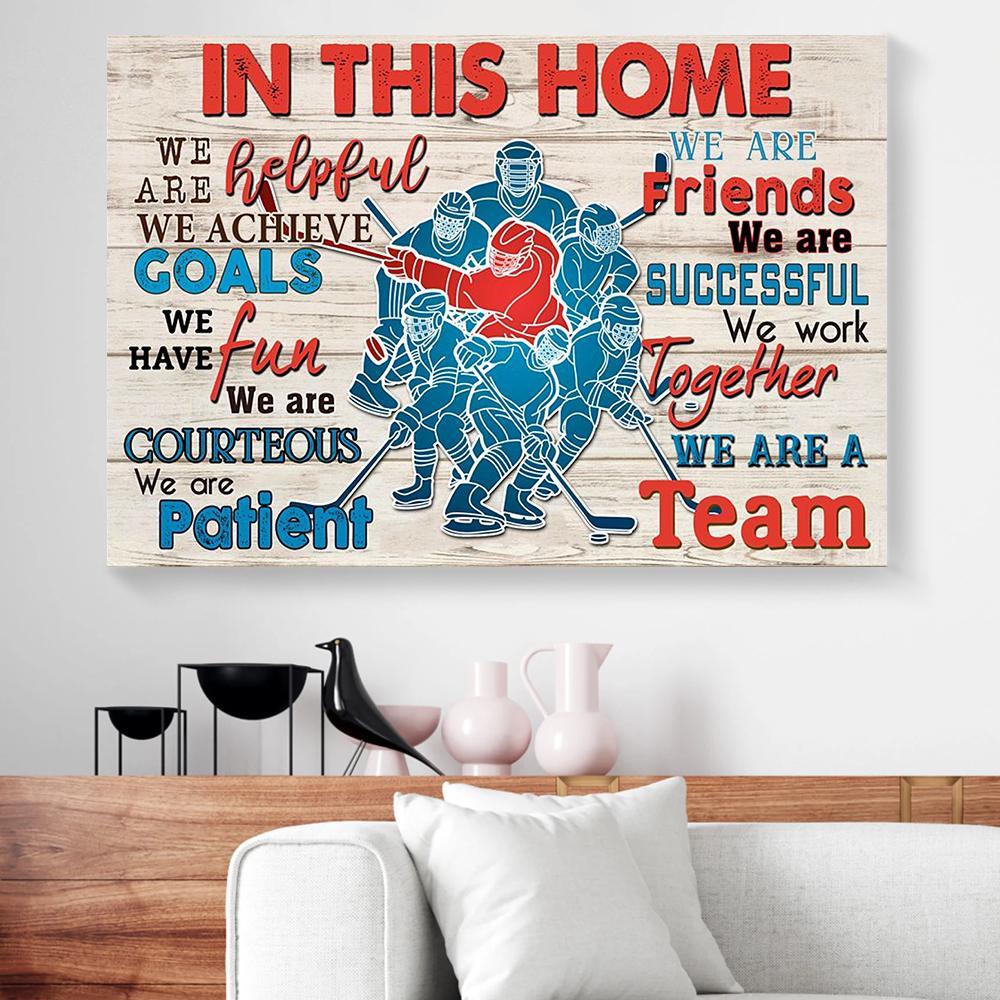 hockey home canvas prints wall art decor 5471