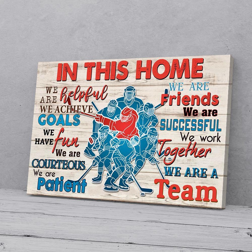 hockey home canvas prints wall art decor 8022