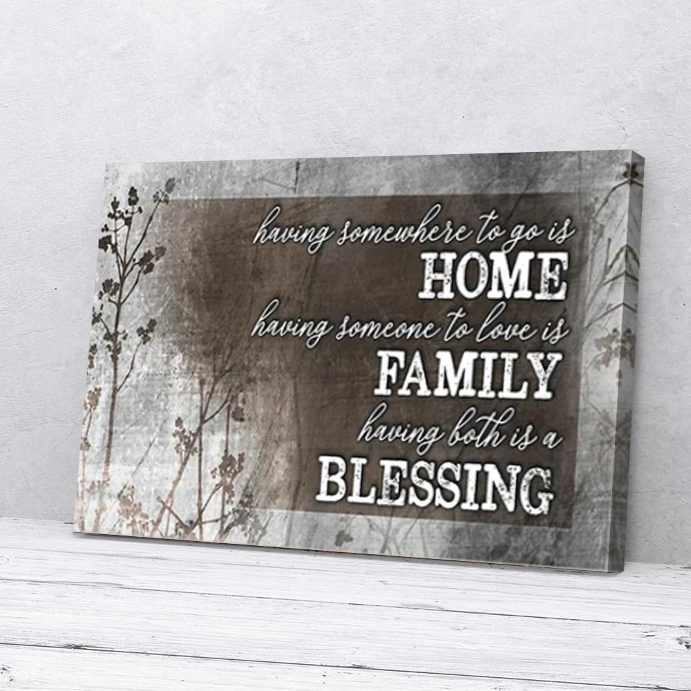 home family blessing canvas prints wall art decor 7098