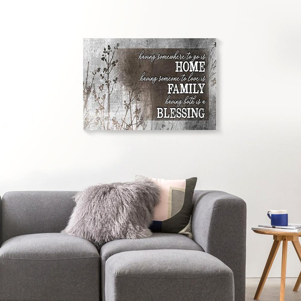 home family blessing canvas prints wall art decor 7867