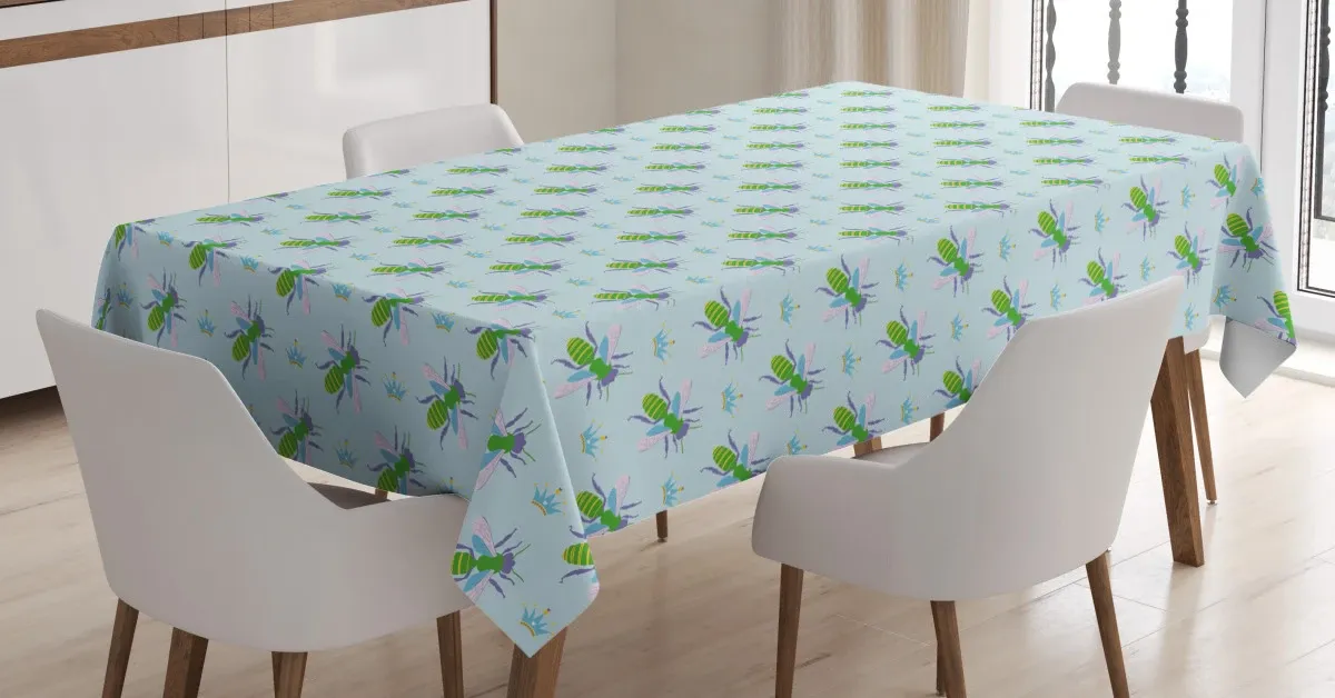 honey lovers and crowns 3d printed tablecloth table decor 2254