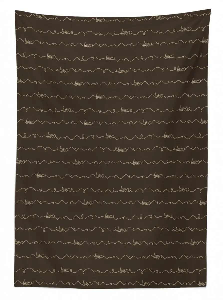 Hope Love Fun Happy Words 3D Printed Tablecloth Table Decor hope love fun happy words 3d printed tablecloth table decor 5483