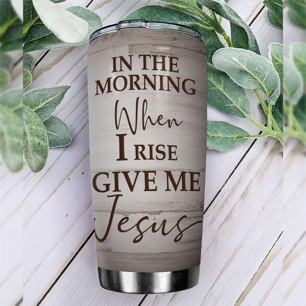 horse jesus personalized stainless steel tumbler 5949
