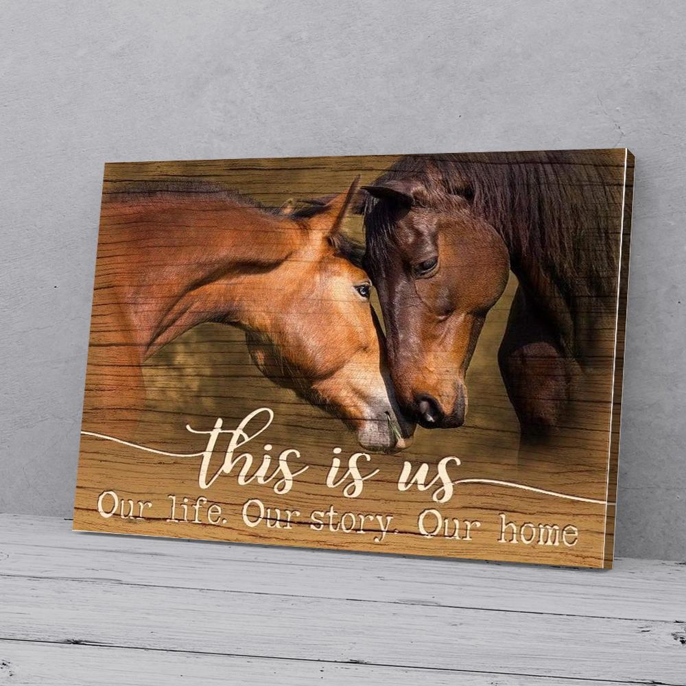 horse love canvas prints wall art decor 1655