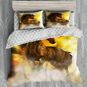 horse native american printed bedding set bedroom decor 7852