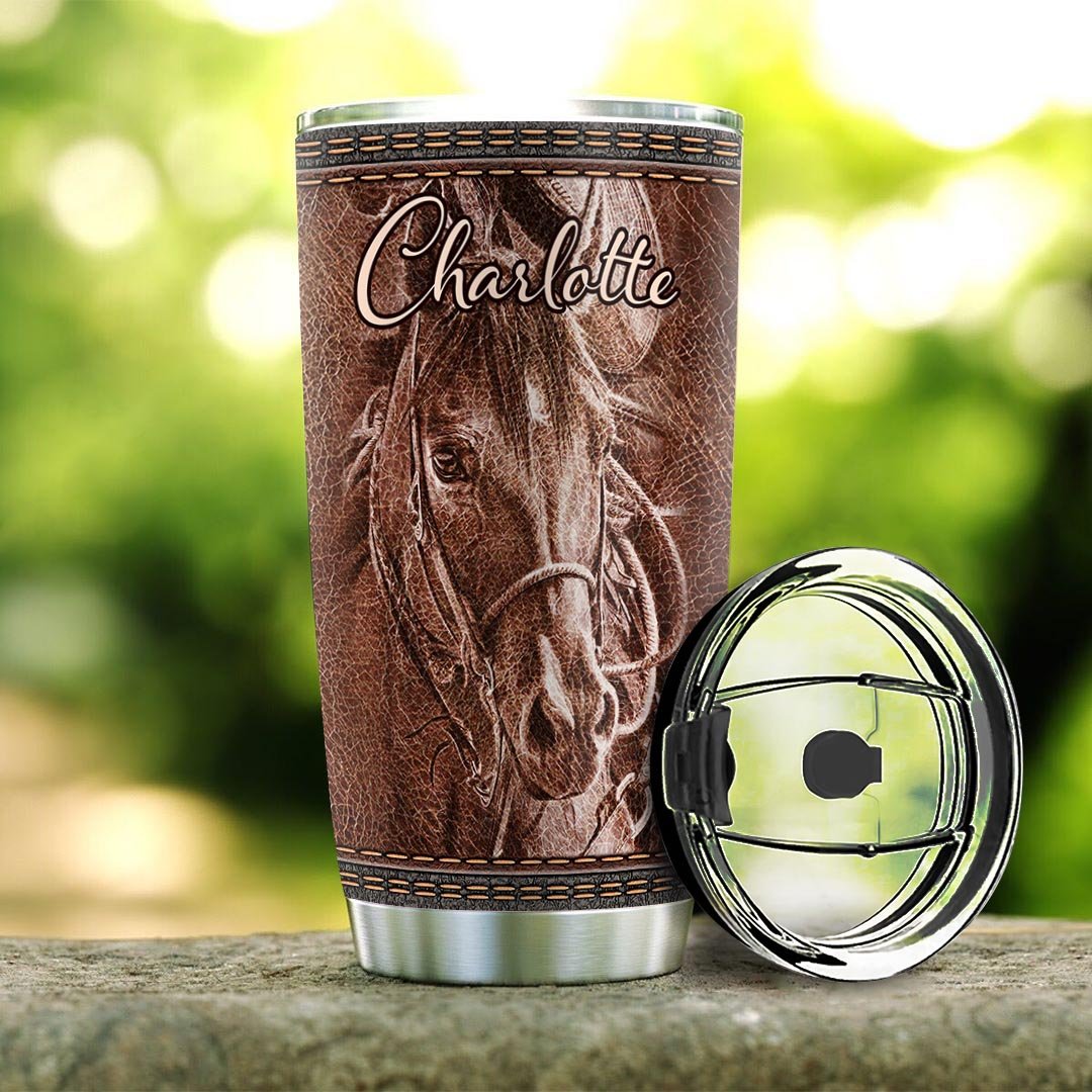 Horse Personalized Stainless Steel Tumbler horse personalized stainless steel tumbler 2593